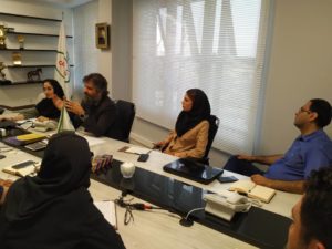 جلسه بازدید شرکت بهینه وزین