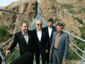 رئیس جمهور نخستین پل تمام شیشهای ایران را افتتاح می کند