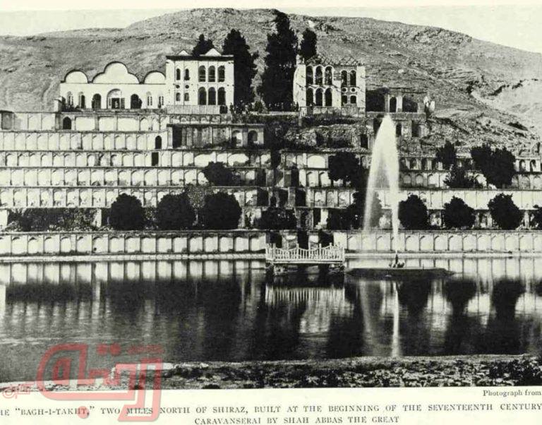عمارت تخت قاجار در شیراز که حالا وجود ندارد!