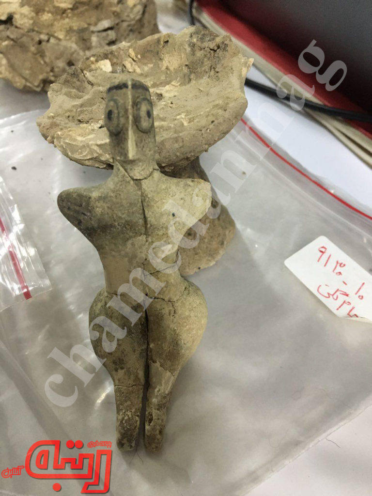 تصویر قدیمی‌ترین پیکره کشف شده از یک زن در شهر سوخته