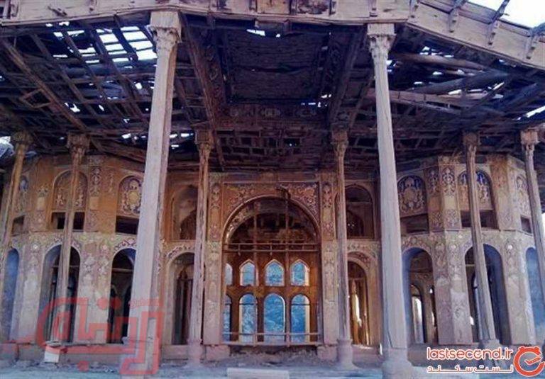 آتشی که دامان کاخ چهلستون اردستان را گرفت